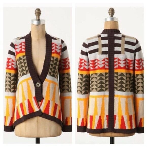 Anthropologie Sweaters - Anthropologie Sparrow Onam Geometric Cardigan